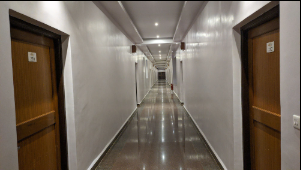 Wedding banquet hall decoration at wedding resort in Badami
